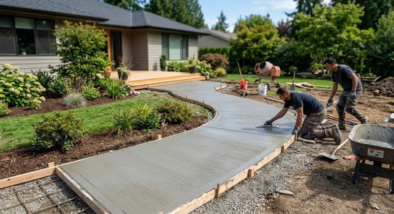 Walkway Concrete Installation